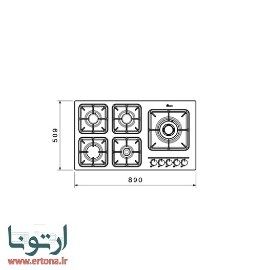اجاق استیل بیمکث مدل 5094